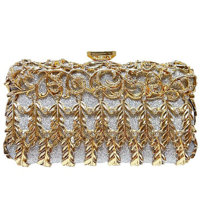 Verschnörkelte Vintage Abend-Clutch
