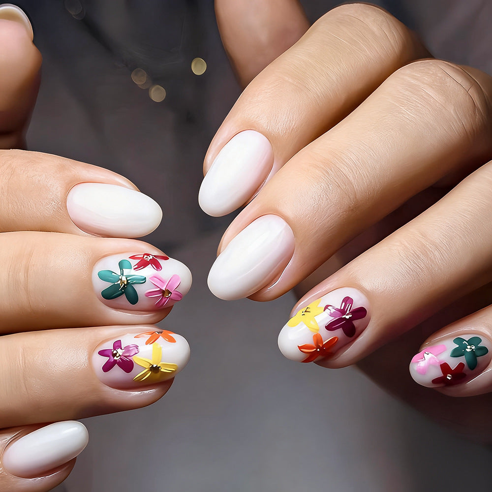 Florales verziertes Nagelkunstset Brehn