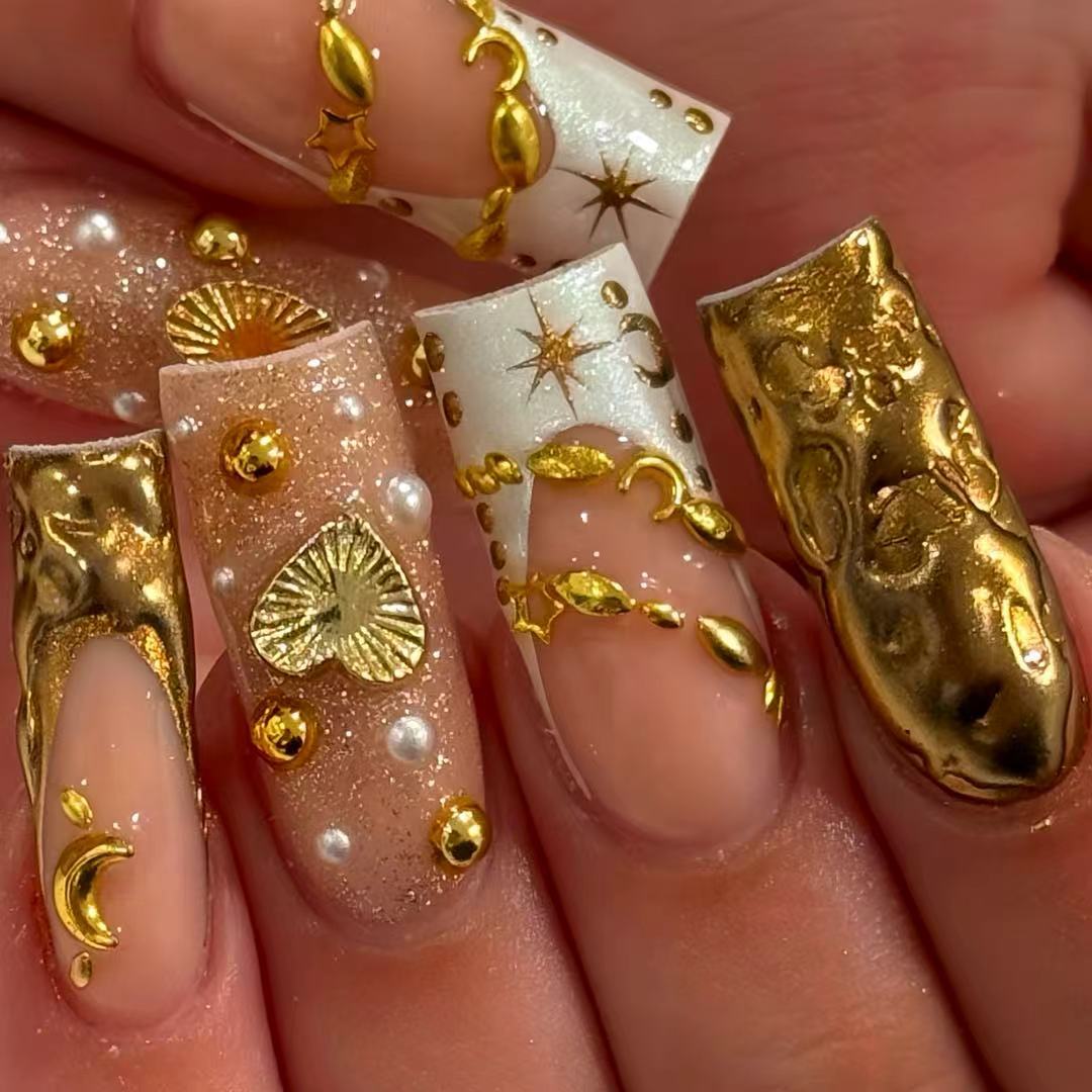 Premium Dekorative Press-On Nagelkunst Brehn