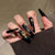 Premium Glitzerndes Stiletto Press-On Nagelset Brehn
