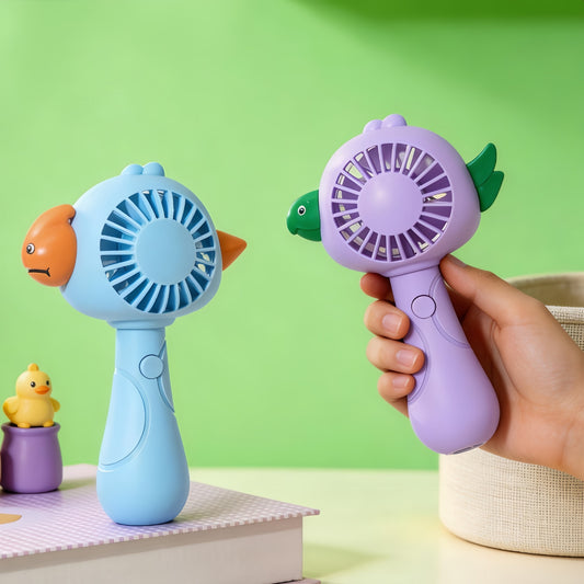 Damen tragbarer Handventilator im verspielten Vogeldesign Brehn