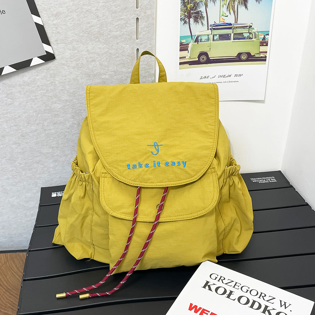 Casual Drawstring-Verschluss Rucksack Brehn