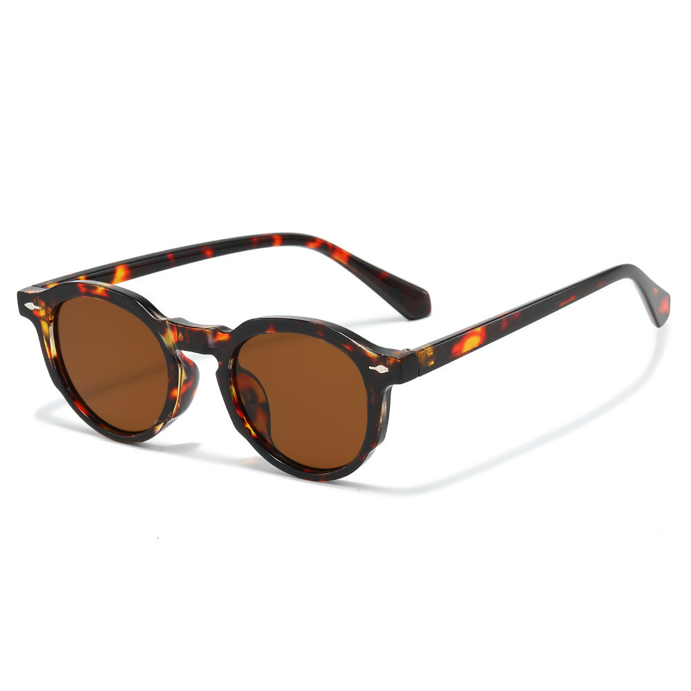 Stylische Retro-Ovalrahmen-Sonnenbrille Brehn
