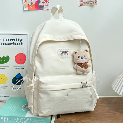 Stylischer backpack mit floralem Schmuck Brehn