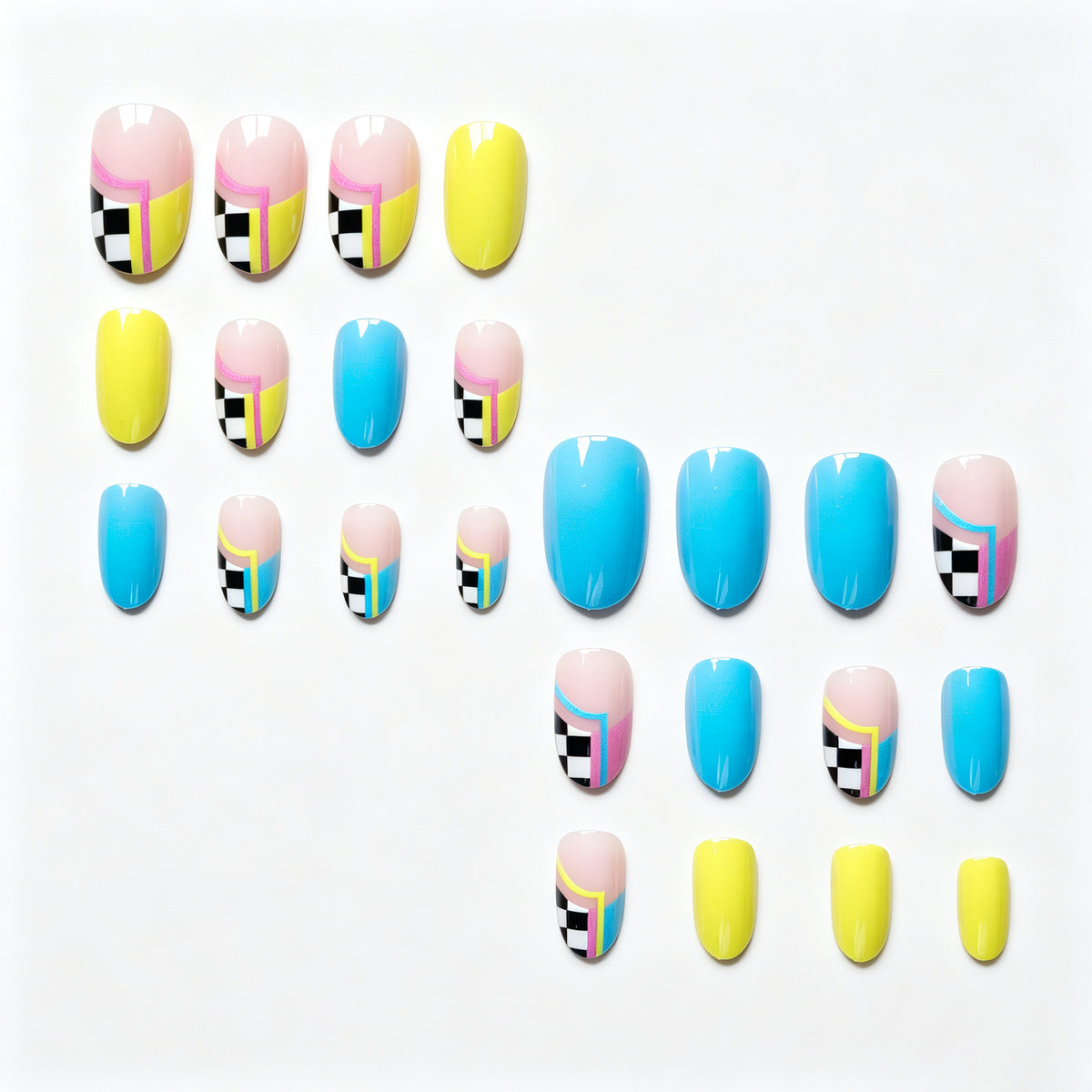 Kreatives abstraktes Nageldesign