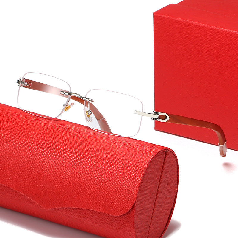 Damen elegante Rechteck-Sonnenbrille mit hochwertigem Metallrahmen und polarisierenden Gläsern Brehn