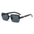 Damen modische quadratische Sonnenbrille mit innovativem Rahmen Brehn