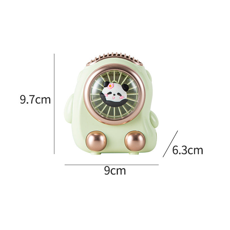 Adorabler Handheld Kühlventilator mit niedlichem Panda-Design Brehn