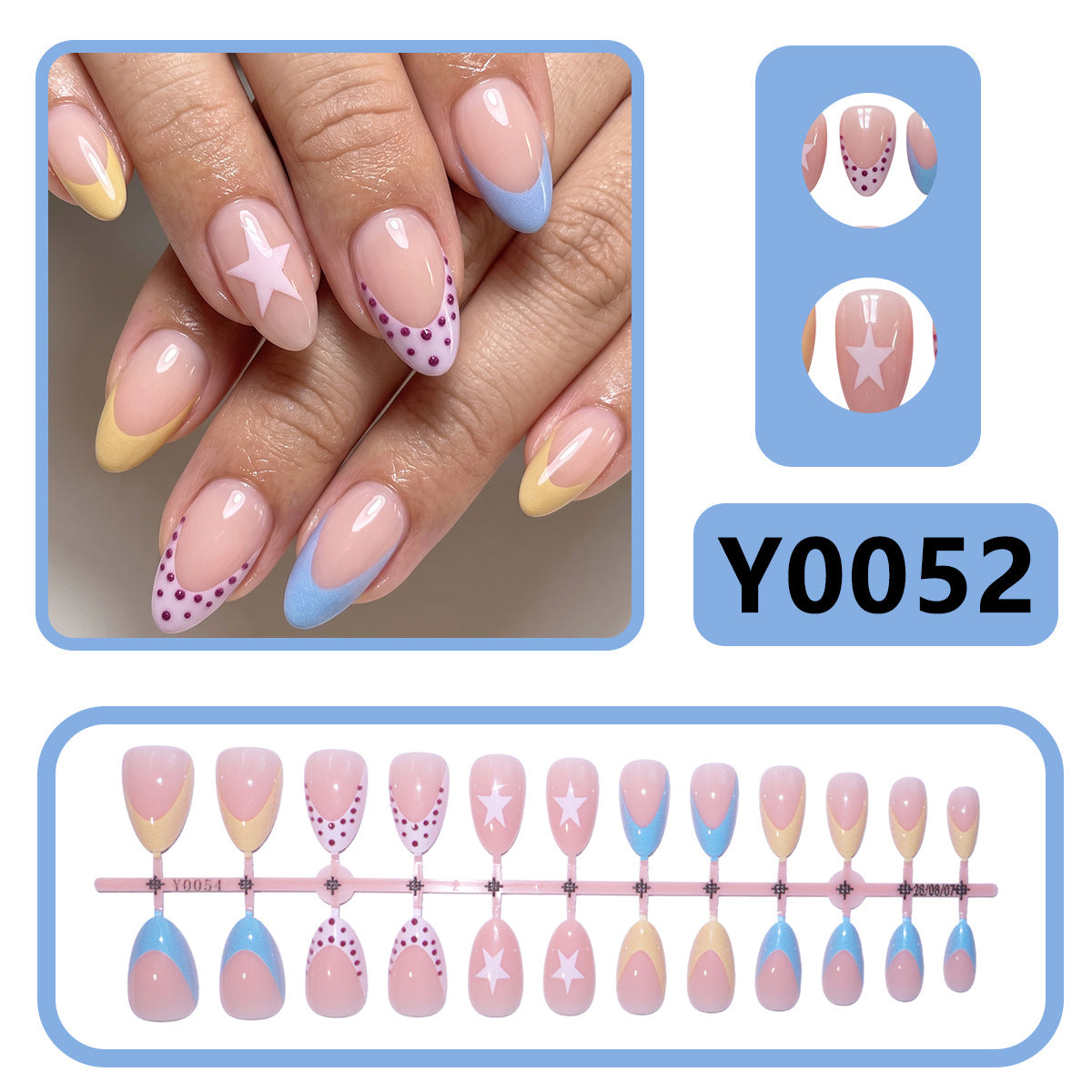 Dekoratives thematisches Press-On-Nagelset