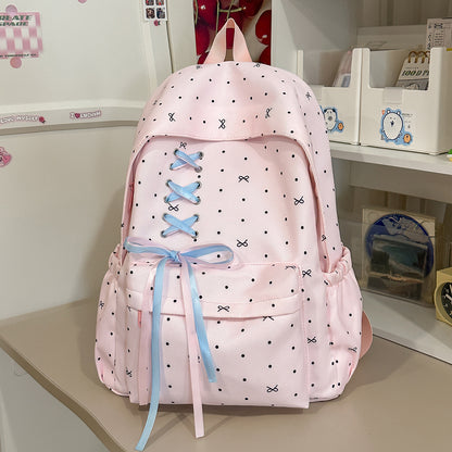 Stylische Schnürverschluss verzierten Rucksack Brehn