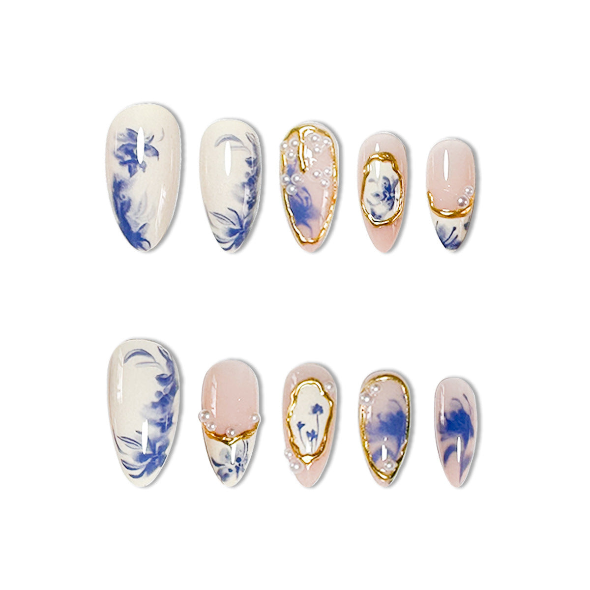 Blumendesign Acryl-Nagelverlängerungen Brehn