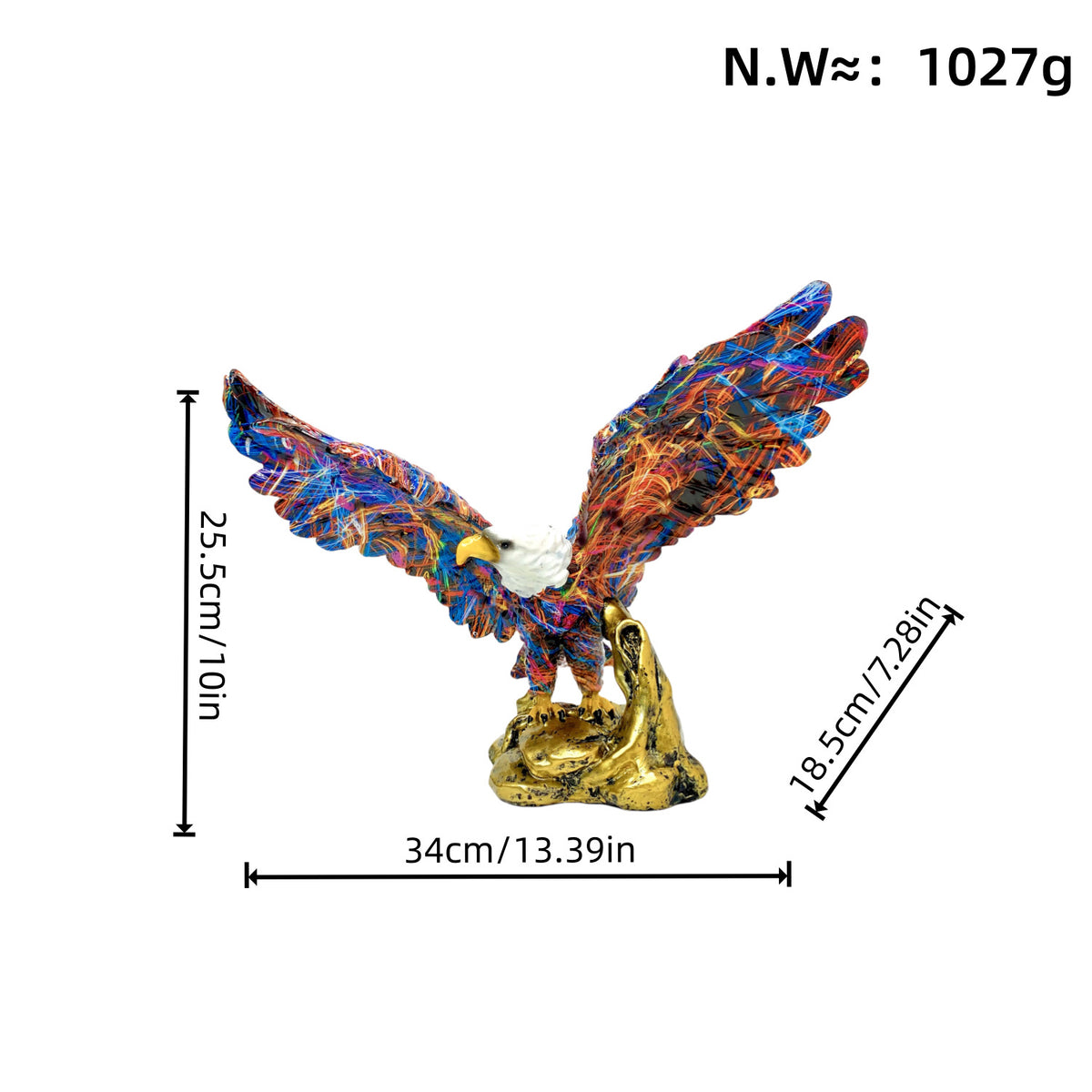 Kunstvolle Adler Skulptur Brehn