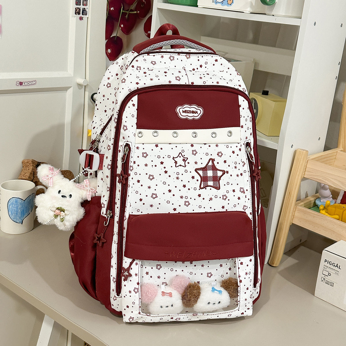 Transparente Taschen-Rucksack Brehn