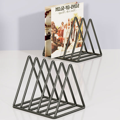 Dreieckiger Metalldraht Schallplatten- & Buchorganisator Rack