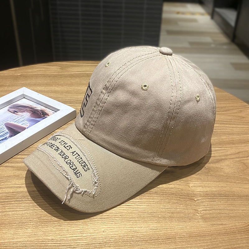 Damen Zerrissene Freizeit Denim Kappe Brehn