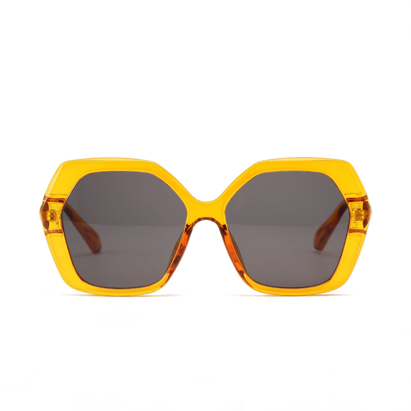 Damen geometrische Sonnenbrille mit auffälligem Design Brehn