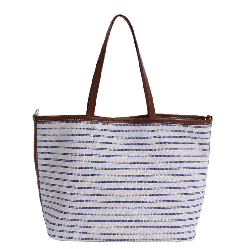 Wiederverwendbare gestreifte Strandtasche Brehn
