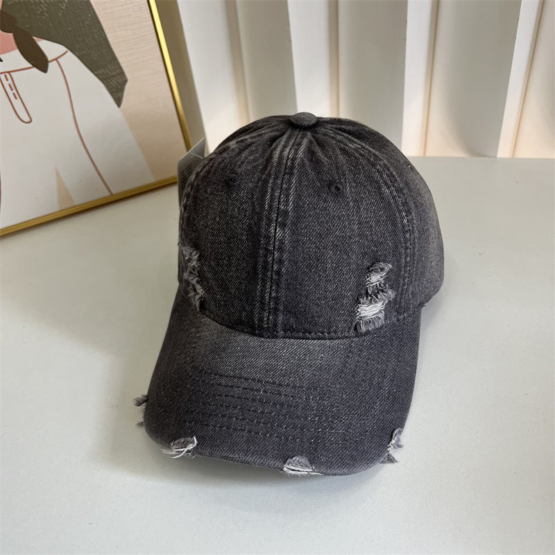 Damen Distressed Denim Baseball Cap Brehn 1784083631