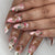 Festliche Lebkuchen-Themen Stiletto Nagelkunst Brehn