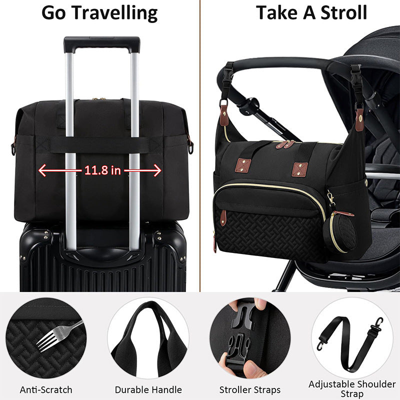 Modische und Praktische Reisehandtasche mit Vielseitigem Stauraum Brehn