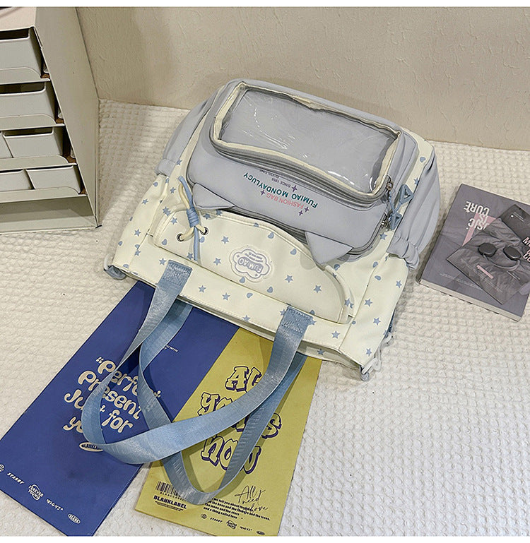 Mehrzweck transparenter Organizer Schulrucksack