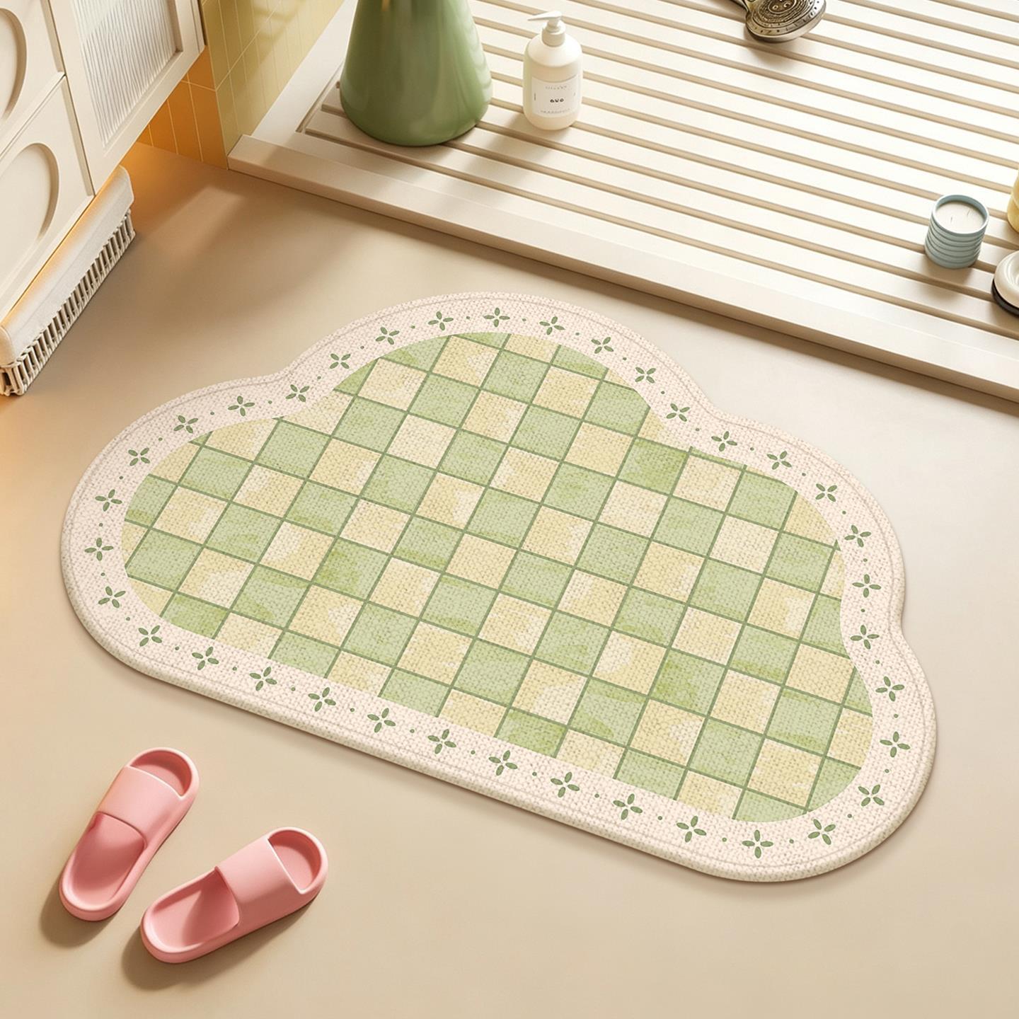 Absorbierend Floral Prägung Badmatte Brehn