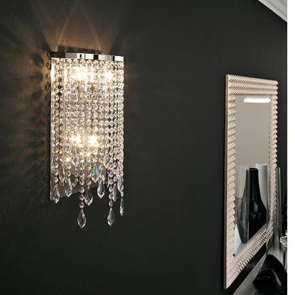 Kristall Kaskade Wandlamp