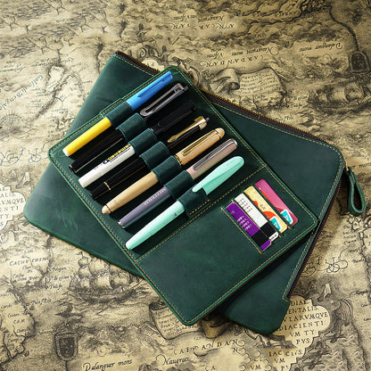 Leder Stifte-Organizer