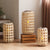 Elegante Laterne aus handgewebtem Naturmaterial Brehn