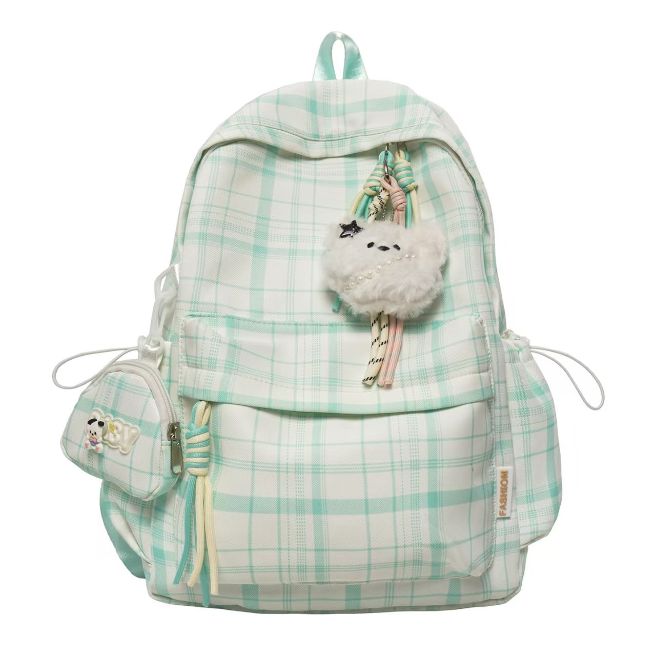 Verspielt Karierter Design Rucksack Brehn
