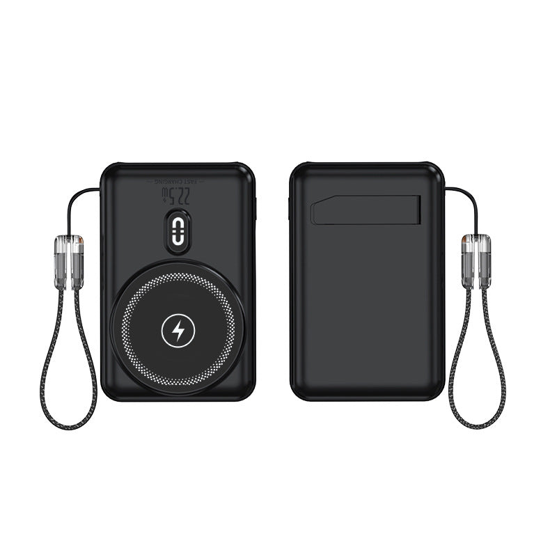 Tragbare Powerbank mit Induktiver Ladefunktion und Led-Anzeige Brehn