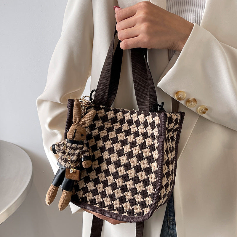 Schachbrettmuster Handtasche