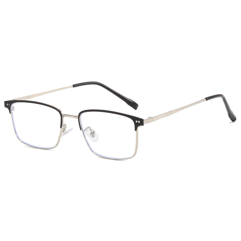 Damen elegante quadratische Brille mit feinem Metallrahmen Brehn