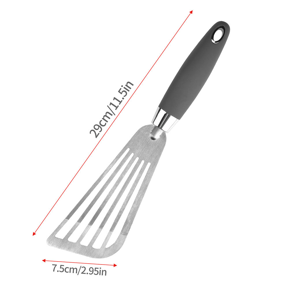 Flexibler Pfannenwender mit Schmaler Geschlitzter Klinge und Ergonomischem Softgriff Brehn