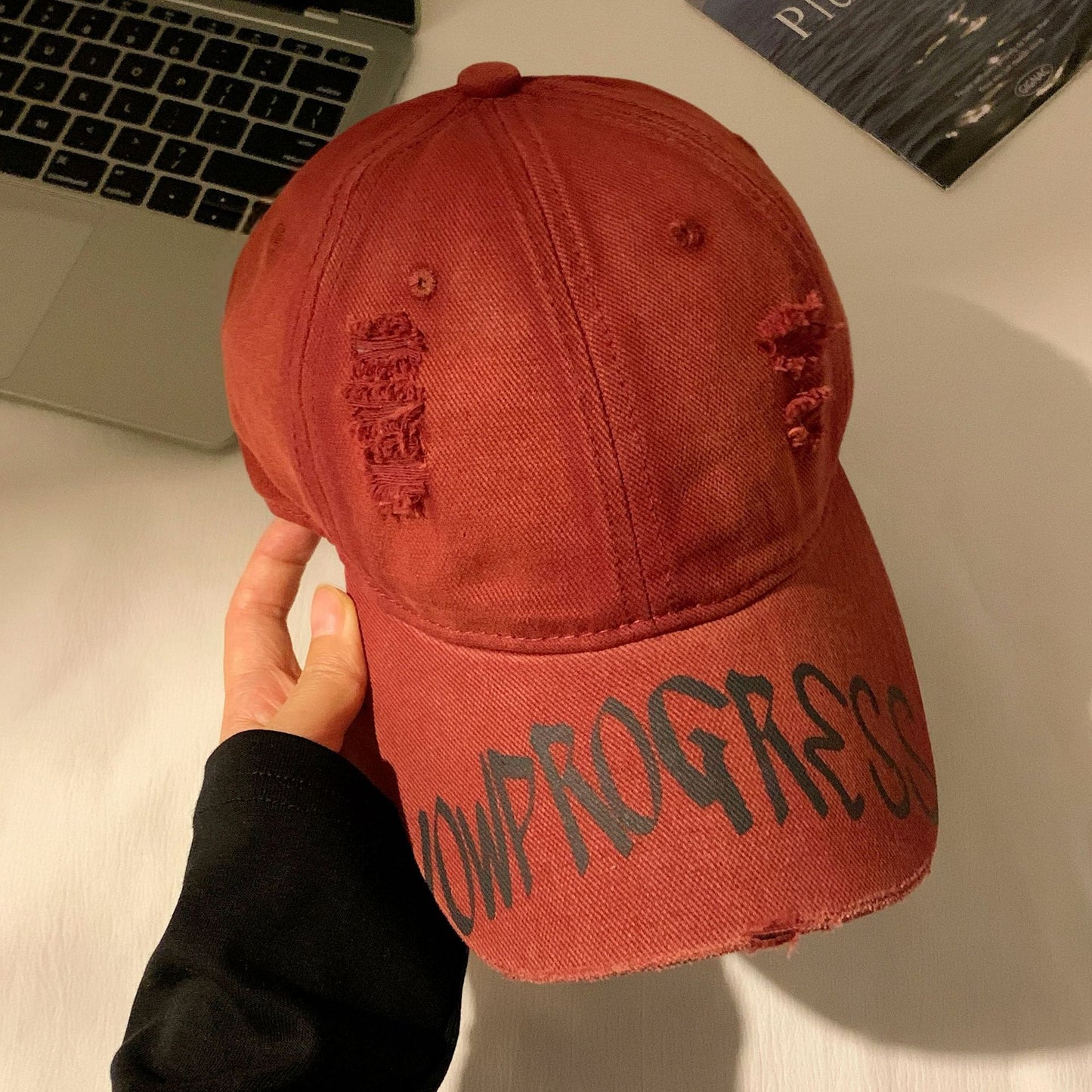 Damen Distressed Baumwoll Baseballcap Brehn 1784188446