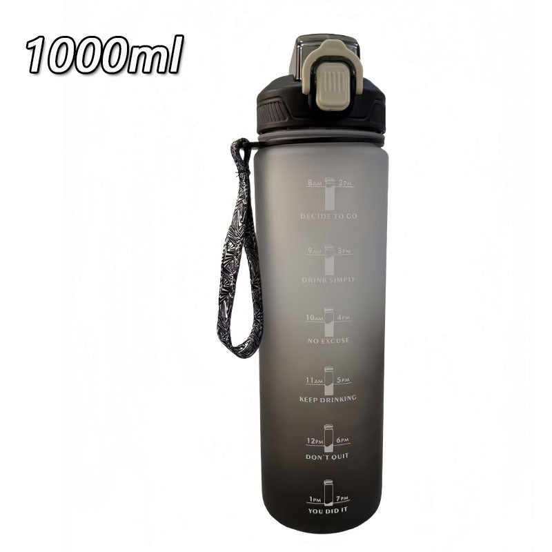 Damen Motivations-Trinkflasche mit Zeitmarkierungen Brehn