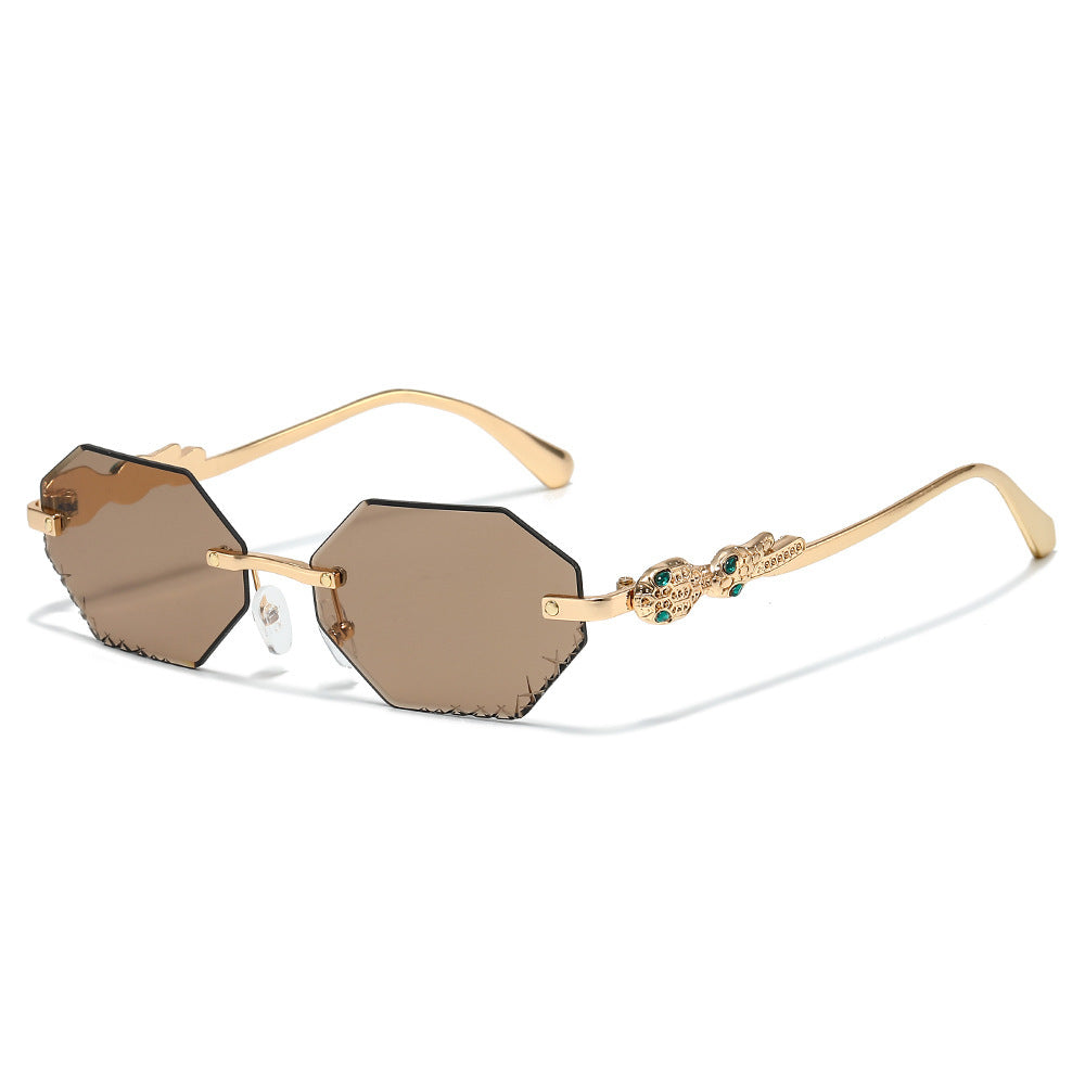 Modebewusste Statement-Hexagon-Sonnenbrille Brehn