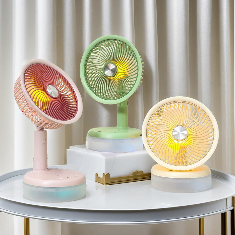 Frauen Mini Tischventilator mit LED-Beleuchtung Brehn