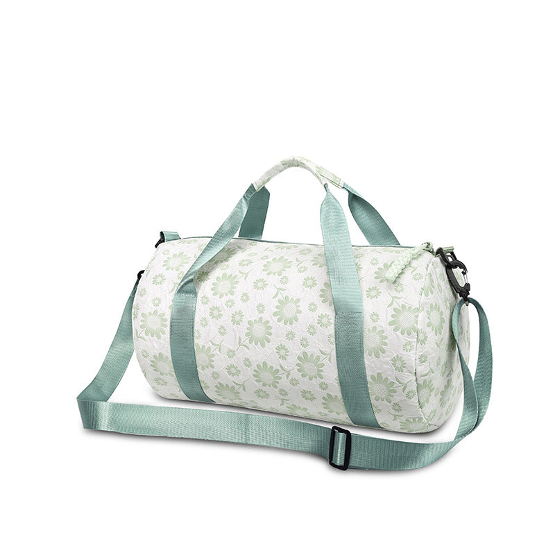 Sportliche Duffel-Tasche Mit Blumenmuster Brehn