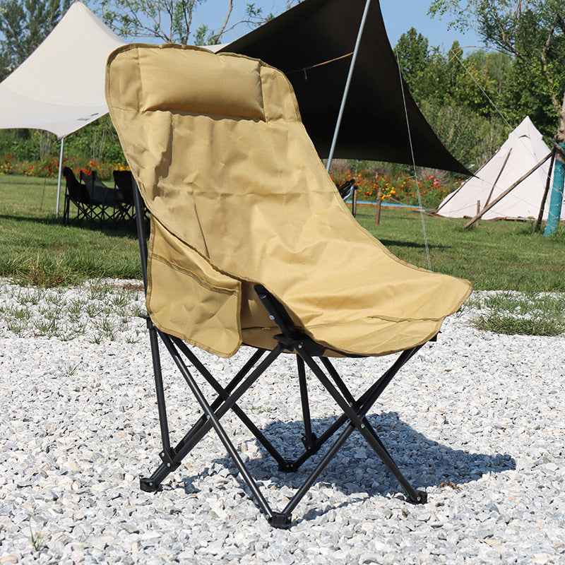 Bequemer Campingstuhl Mit Ergonomischer Rückenlehne Brehn