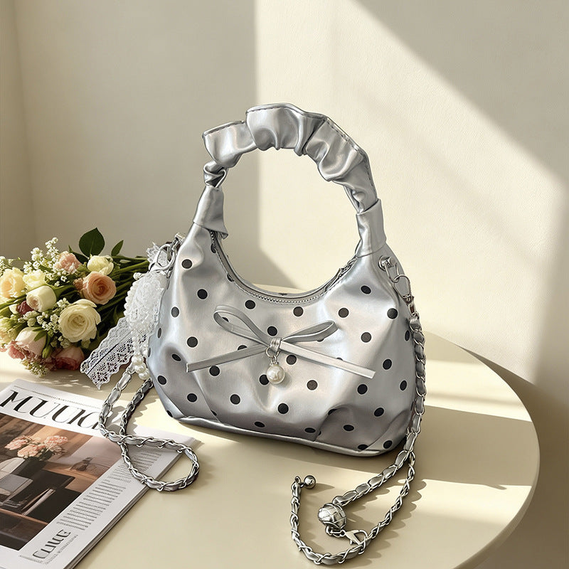 WoChic Punktmuster Handtasche Brehn