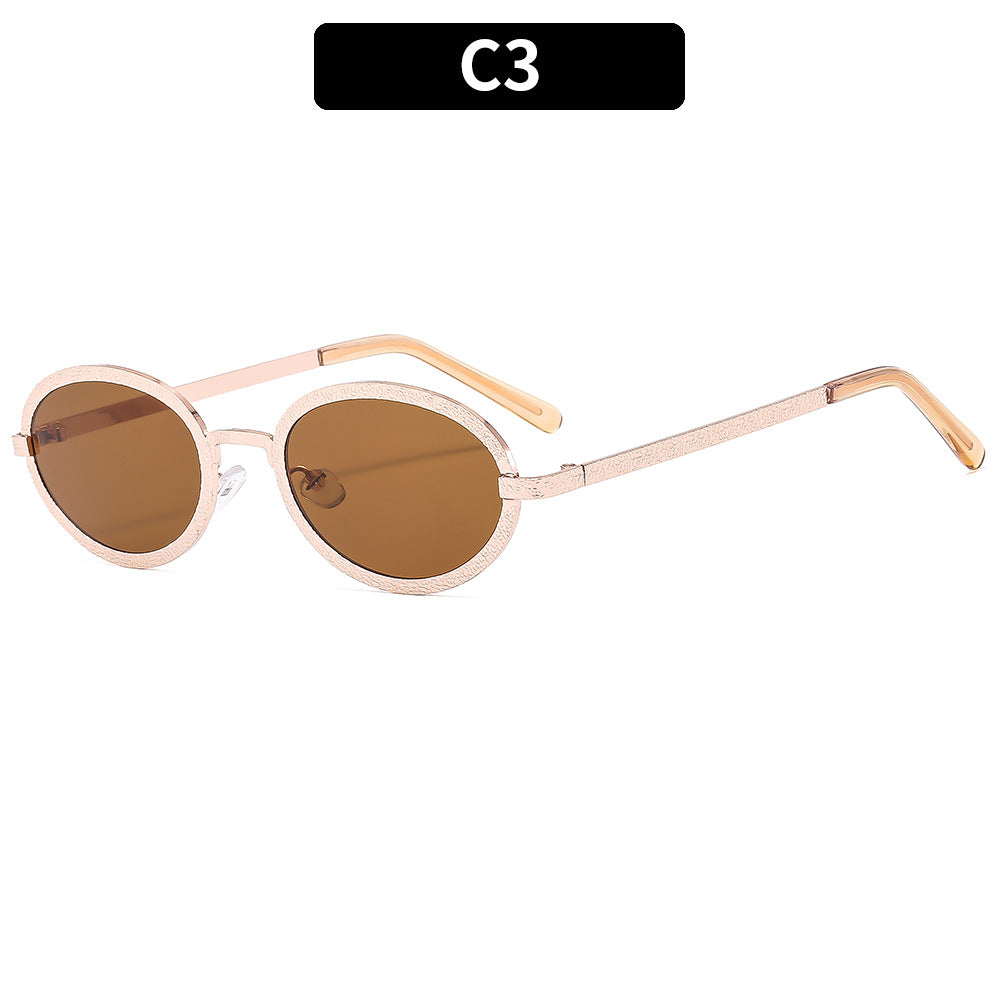 Vintage ovale Sonnenbrille