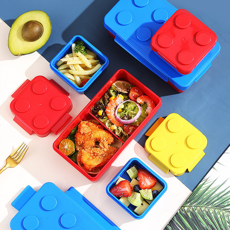 Brehn | Niedliche Baustein Jausenbox für Kinder