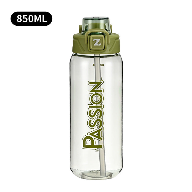 Damen Trinkflasche mit integriertem Messsystem und Flip-Top-Verschluss Brehn