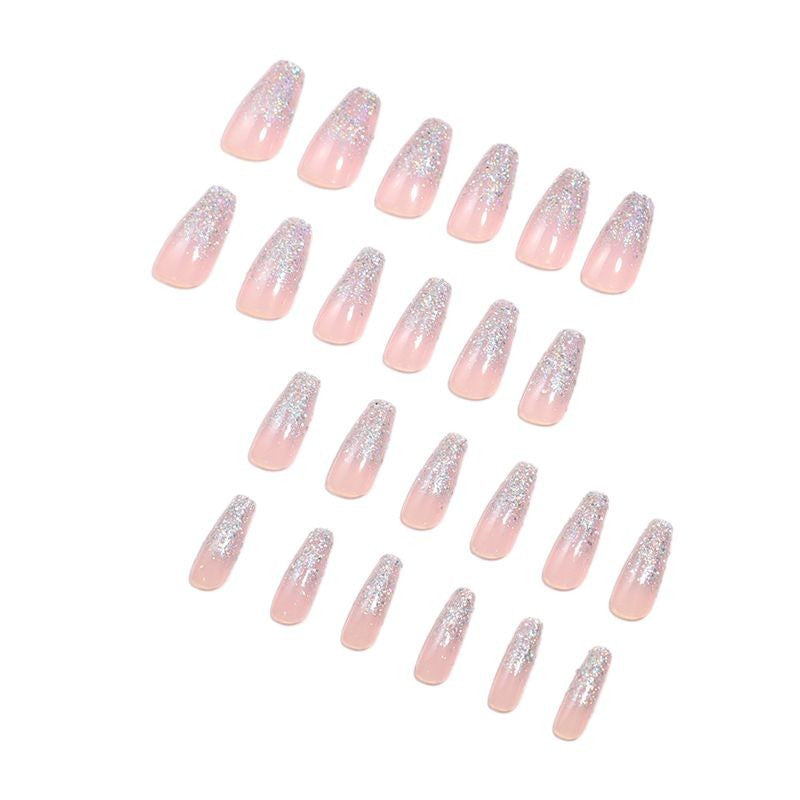 Luxus Glitzer Ombre Press-On Nail Set Brehn