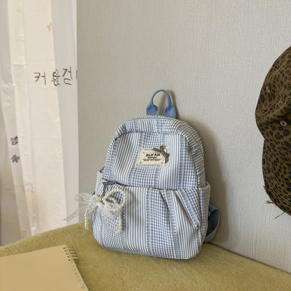 Stilvolle kleine karierten Muster Rucksack Brehn