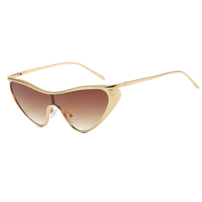 Damen extravagant geformte Sonnenbrille mit schützendem UV-Filter Brehn