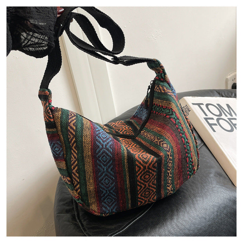 WoBohemian Ethnisches Muster Hobo Tasche Brehn