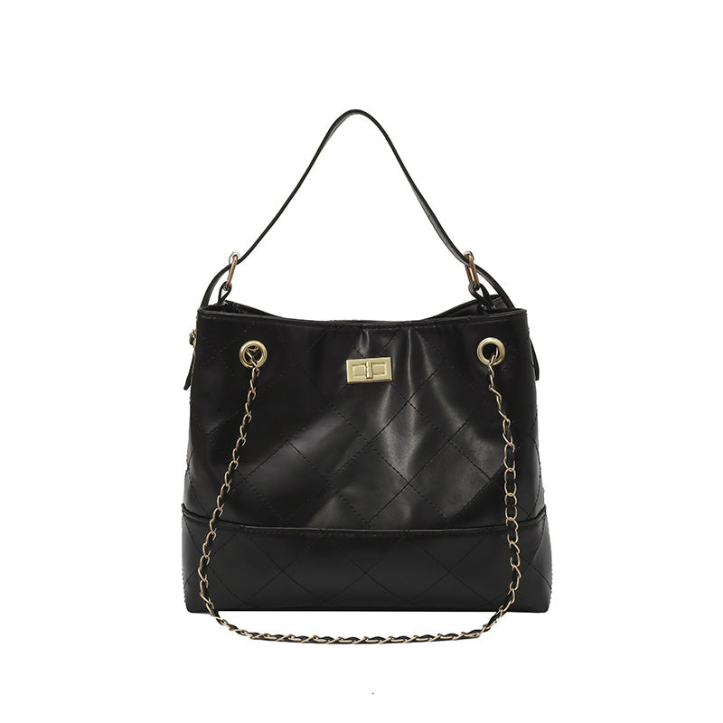 Gepolsterte Wildleder-Shopper-Tasche
