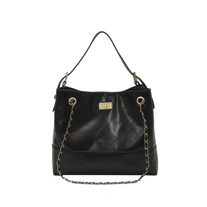 Gepolsterte Wildleder-Shopper-Tasche